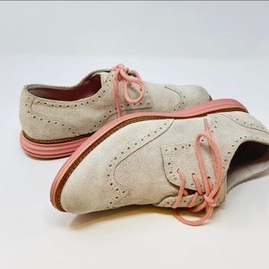 Cole Haan Lunargrand Carrara Suede Wingtip Oxford